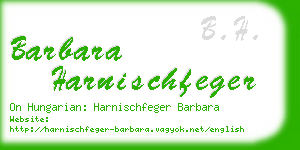 barbara harnischfeger business card
